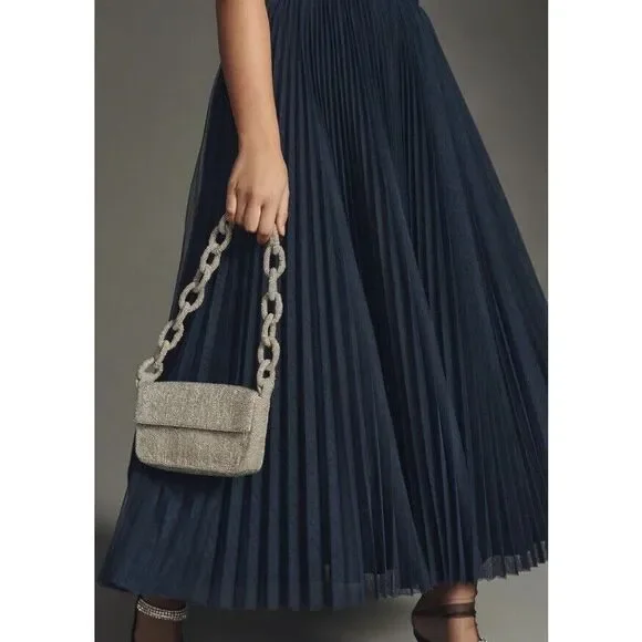 Anthropologie Hutch Pleated Sweetheart Dress $348 - Picture 5 of 11